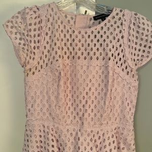 Lilac Banana dress with peplum